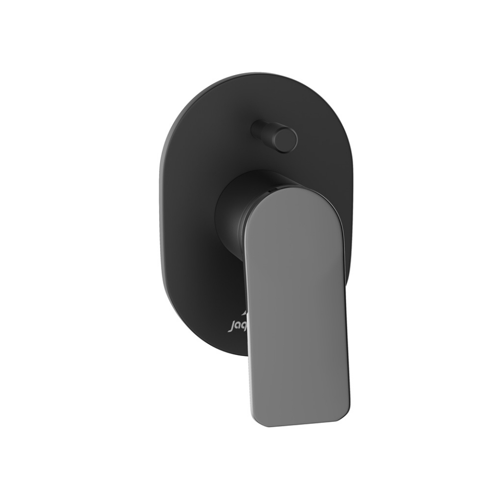 Picture of Exposed Part Kit of Single Lever Hi Flow In-wall Diverter - Lever: Black Chrome | Body: Black Matt