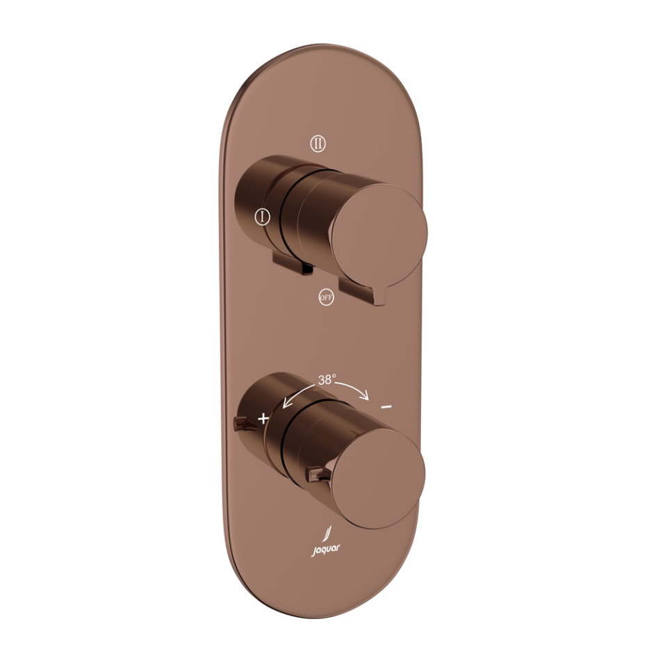 Picture of Aquamax Thermostatic Shower Mixer - Blush Gold Bright PVD