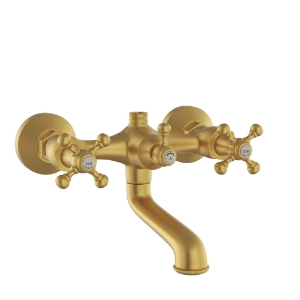 Picture of Bath & Shower Mixer with Telephone Shower Crutch - Black Matt