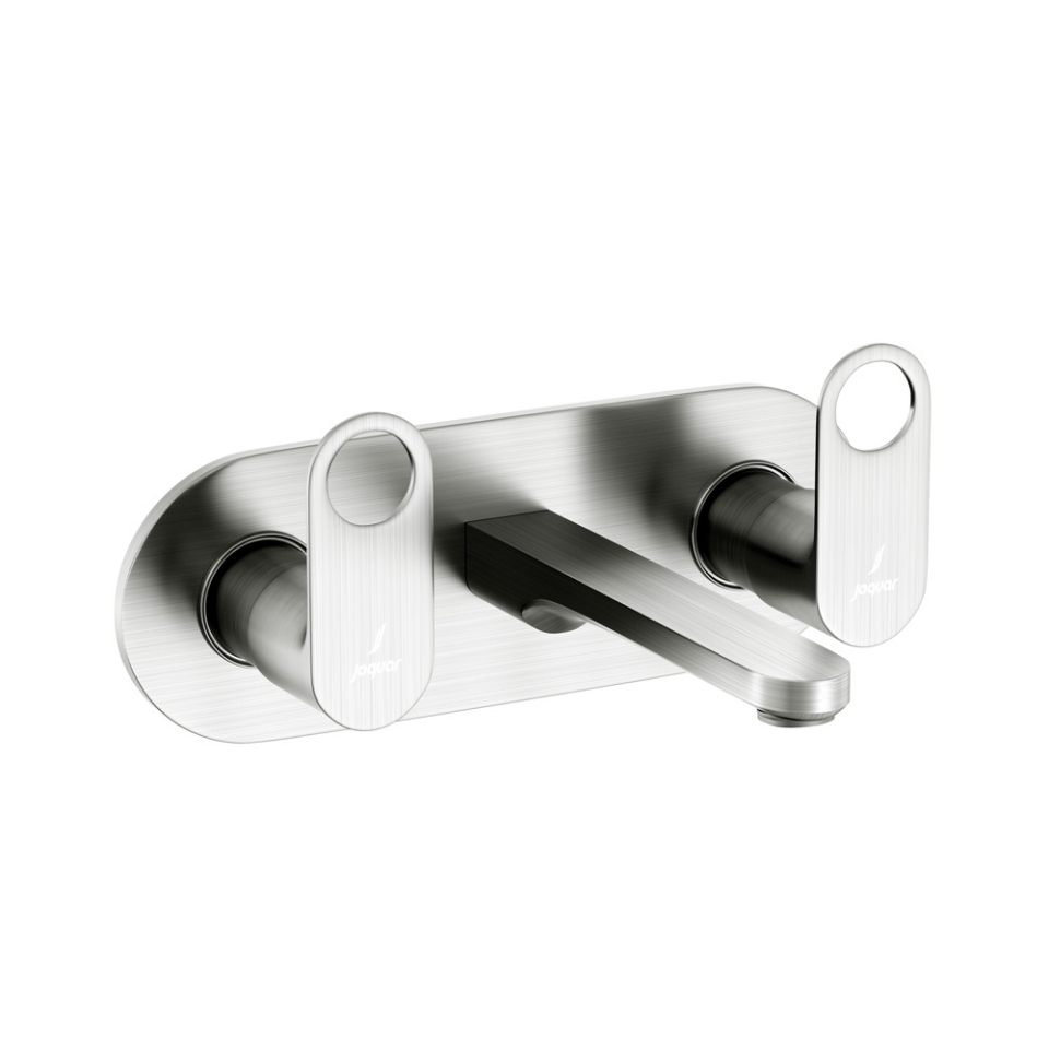 Picture of 3 Hole Basin Mixer Wall Mounted - Stainless Steel