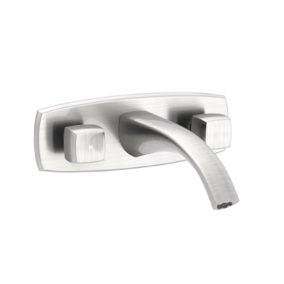 Picture of 3 Hole Basin Mixer Wall Mounted - Stainless Steel