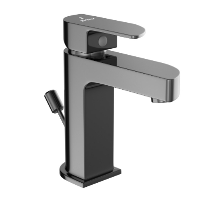 Picture of Single Lever Basin Mixer with Popup Waste - Black Chrome