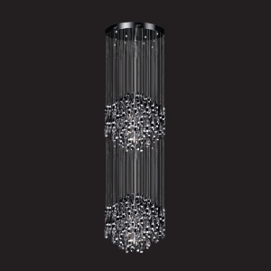 Picture of 2 Tier Metal string Ceiling Light - Chrome