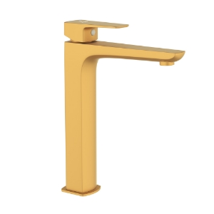 Picture of Single Lever High Neck Basin Mixer - Gold Matt PVD