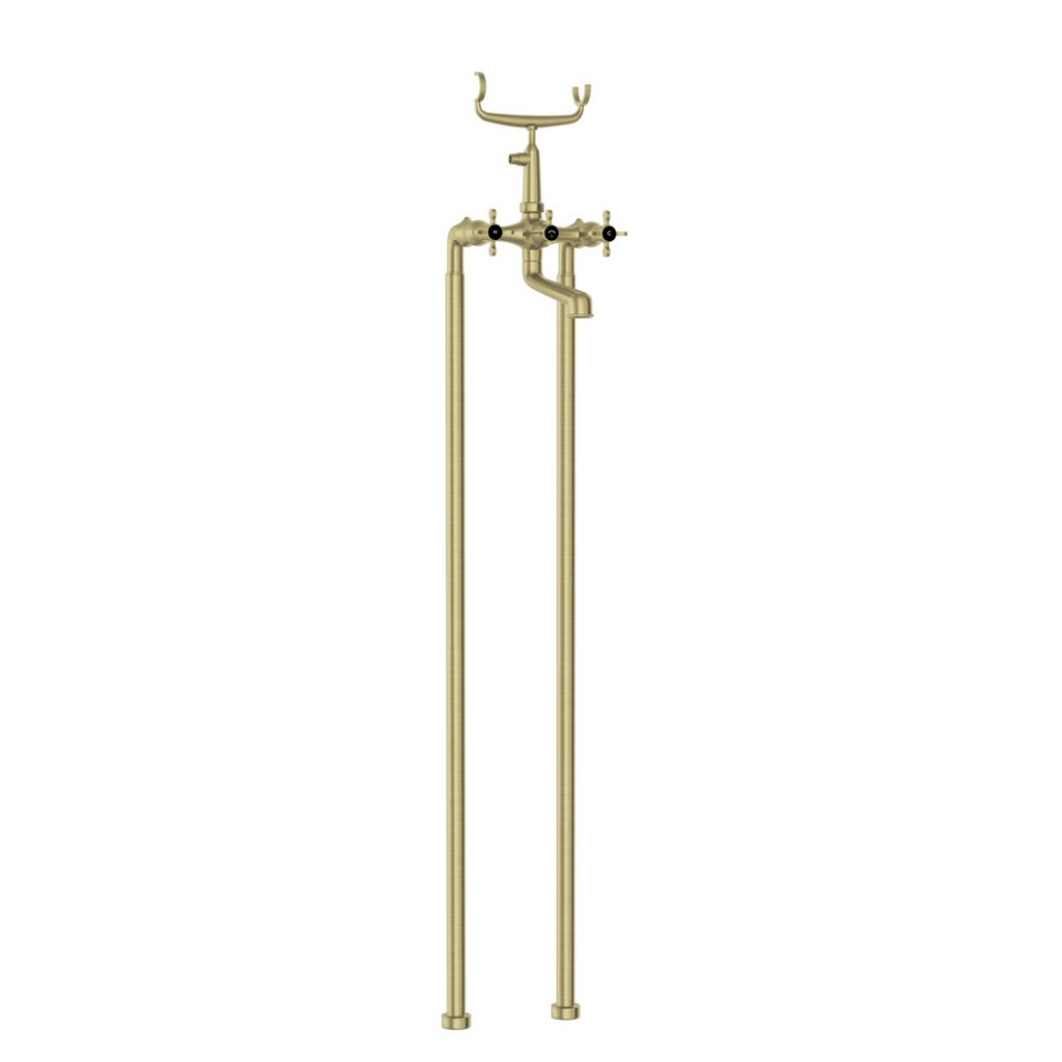 Picture of Bath & Shower Mixer with Telephone Shower Crutch - Antique Bronze