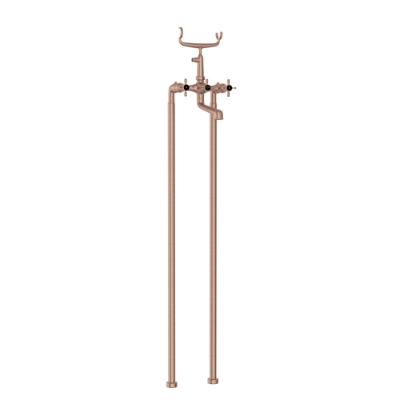 Picture of Bath & Shower Mixer with Telephone Shower Crutch - Antique Copper
