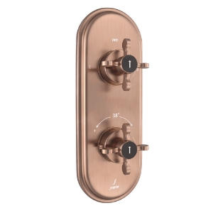 Picture of Aquamax Thermostatic Shower Mixer - Antique Copper