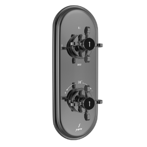 Picture of Aquamax Thermostatic Shower Mixer - Black Chrome