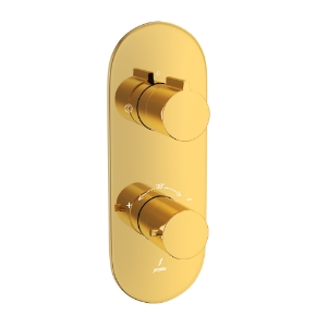 Picture of Aquamax Thermostatic Shower Mixer - Gold Bright PVD