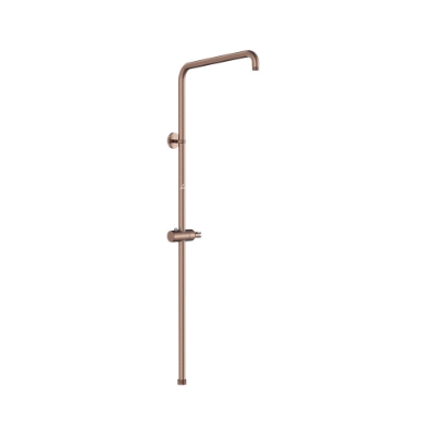 Picture of Exposed Shower Pipe with Hand Shower Holder, L-Type - Antique Copper