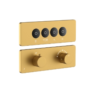 Picture of Exposed Part Kit of CLOUD Touch Shower System with 4 outlets - Gold Matt PVD