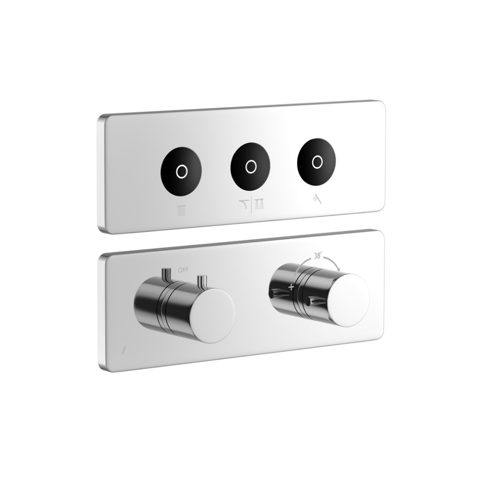 Picture of Exposed Part Kit of CLOUD Touch Shower System with 3 outlets - Chrome