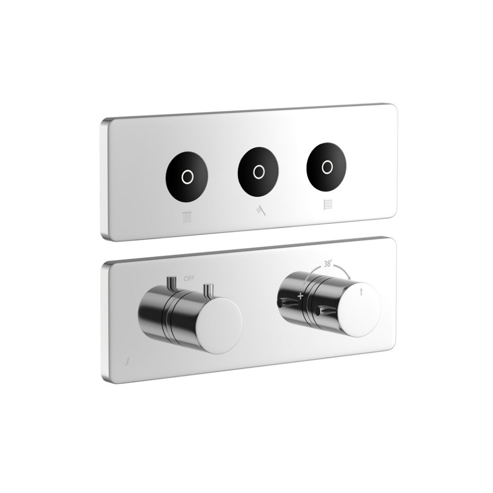 Picture of Exposed Part Kit of CLOUD Touch Shower System with 3 outlets - Chrome