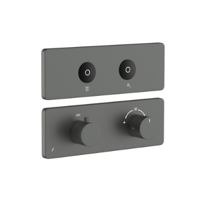 Picture of Exposed Part Kit of CLOUD Touch Shower System with 2 outlets - Graphite
