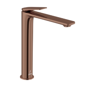 Picture of Single Lever High Neck Basin Mixer - Blush Gold Bright PVD